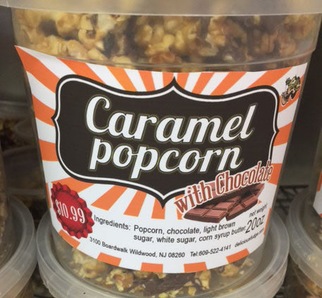 Caramel Popcorn with Chocolate 1 bucket
