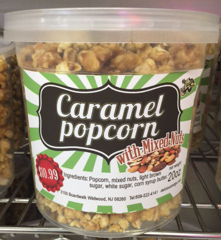 Caramel Popcorn with Mixed Nuts 1 bucket
